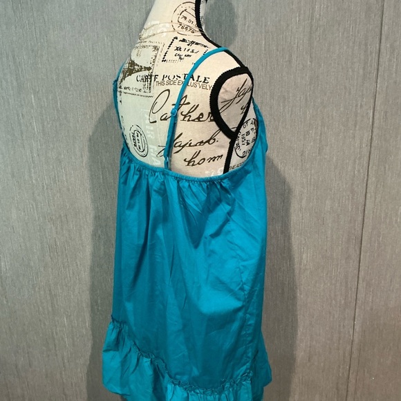Boohoo Teal Sleeveless Mini Dress Size 16 - Picture 11 of 11